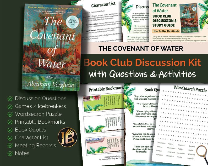 THE COVENANT OF WATER BOOK CLUB DISCUSSION AND STUDY GUIDE